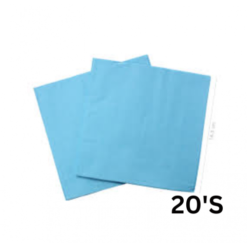 SERVIETTES PLAIN LIGHT BLUE 20'S SERVIETTES PLAIN LIGHT BLUE 20'S
